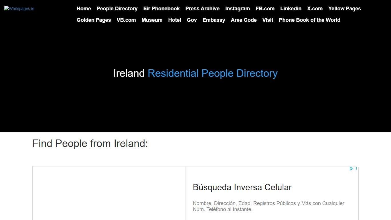 Residential Directory Ireland by Whitepages.ie